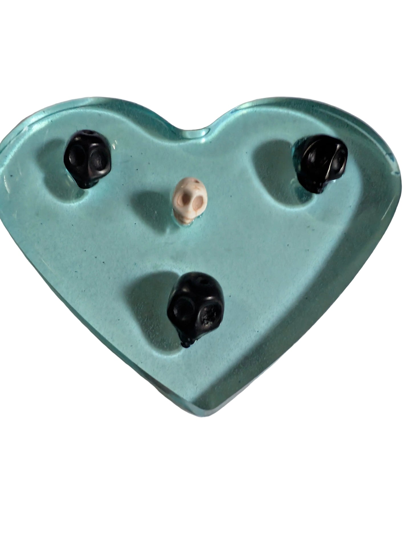 Heart and skull ring tray