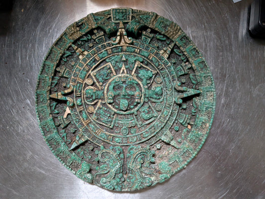 Vintage 1950's Aztec calendar