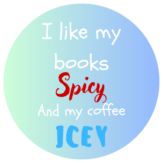 Books Spicy/ coffee icey button
